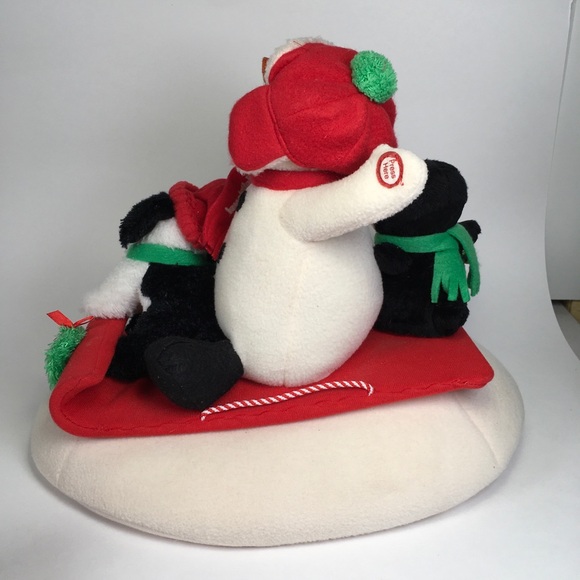 Hallmark Jingle Pals Singing Snowman Penguin Dog on Sled - Picture 3 of 6